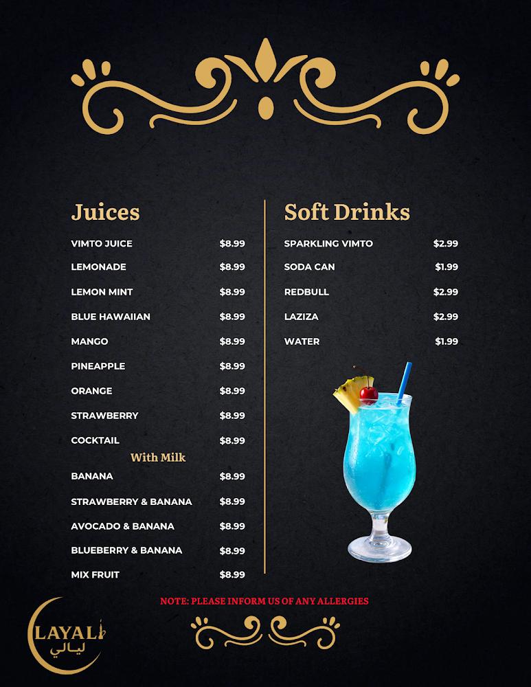 Layali Cafe Menu image 3